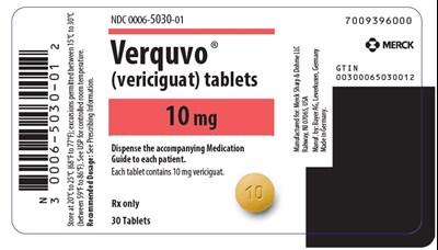 PRINCIPAL DISPLAY PANEL - 10 mg Bottle Label - verquvo 07