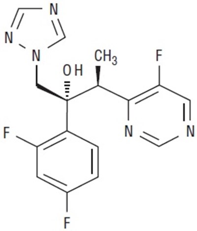 Chemical Structure - voriconazole str