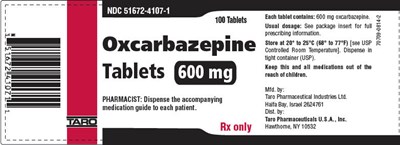 oxcarbazepine-08.jpg Principal Display Panel - 600 mg Tablet Bottle Label - oxcarbazepine 08