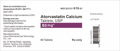 atorvastatin-calcium-80.jpg PRINCIPAL DISPLAY PANEL - 80 mg Tablet Bottle Label - atorvastatin calcium 80