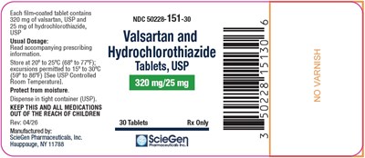 320mg/25mg (Valsartan13)
