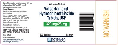 320mg/25mg (Valsartan14)