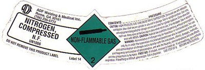 Nitrogen Shoulder Label (Adfws Hp N2)