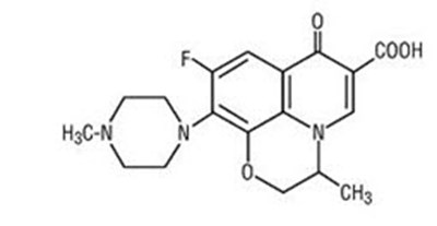 Chemical Structure - ofloxacin 01