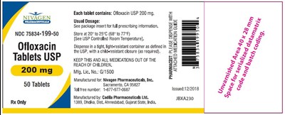 ofloxacin-04.jpg PRINCIPAL DISPLAY PANEL - 200 mg Tablet Bottle Label - ofloxacin 04