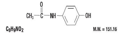 Acetaminophen-structure (Structure 2)