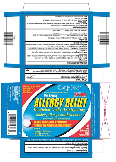 LoraODT-Claritin.jpg This is the 10 count blister carton label for Careone Loratadine ODT, 10 mg. - LoraODT Claritin