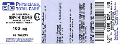 image of 100 mg package label - 5590