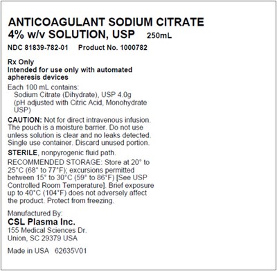 Principal Display Panel (250 mL Bag Label)
