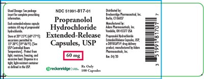 propranolol-02.jpg Principal Display Panel - 60 mg Capsule Bottle Label - propranolol 02