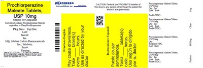 10mglabel.jpg Prochlorperazine Maleate Tablets, USP 10mg - 10mglabel