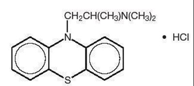 Prom25ChemStruc.jpg Promethazine HCl Structural Formula - Prom25ChemStruc