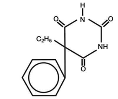 Chemical Structure - phenobarbital 01