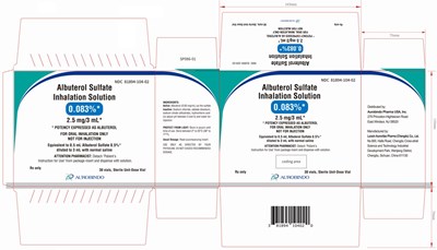 Carton Label (30 Individually Wrapped Vials) (Albuterol Fig9)