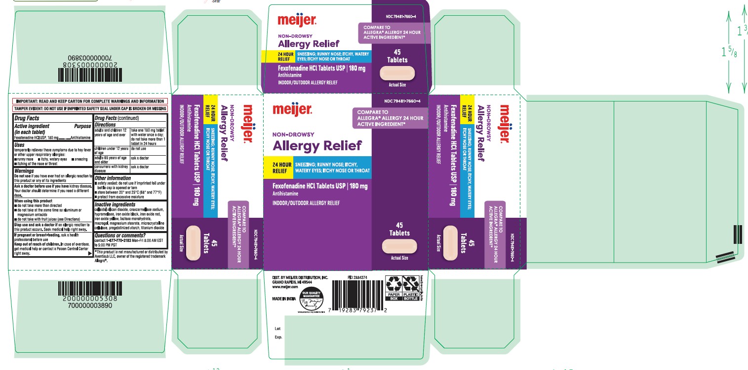 Fexofenadine Hcl Tablet- Images NDC79481-7660