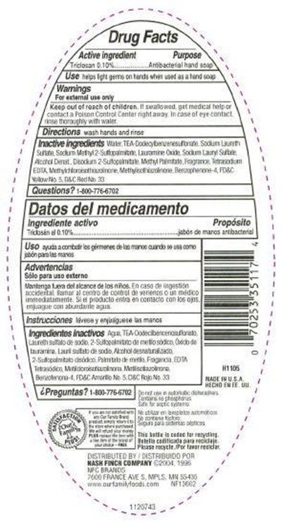 Back Label (Our Family 1120743 Bk)