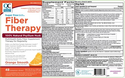 Quality Choice Sugar Free Fiber Powder 48 Teaspoons Doses (51572pvlr)