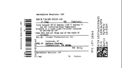 71610-0535-60.jpg Bottle Label 2.5 mg - 71610 0535 60