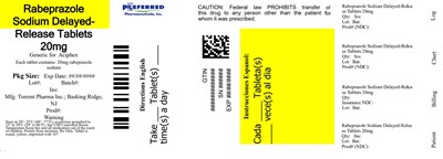 Rabeprazole Sodium Delayed-release Tablets 20mg (20mg Container 30tablets)