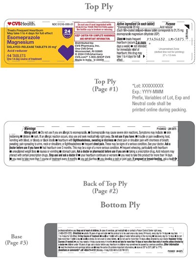 esomeprazole-fig1.jpg PACKAGE LABEL-PRINCIPAL DISPLAY PANEL - 20 mg (14 Tablets) - esomeprazole fig1