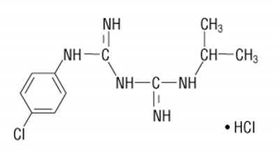 Structural Formula For Proguanil HCl (Atovaquone Proguanil 2)