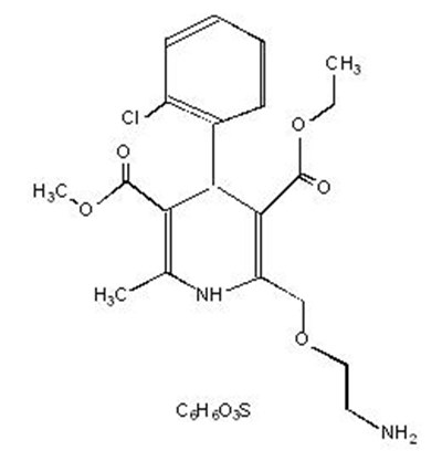 Structural-formula-of-amlodipine-besylate (Structural Formula)