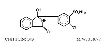 Structural formula for Chlorthalidone - atenolol 50 mg chlorthalidone 25 mg for watson 2