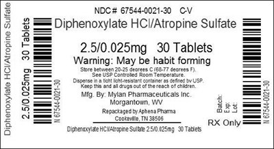 Bottle Label 2.5/0.025mg (67544 021)
