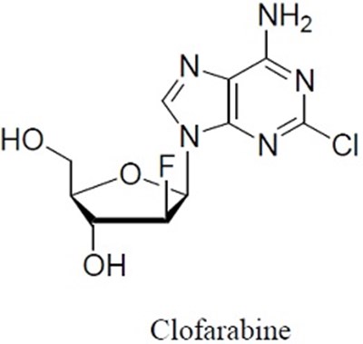clofarabine-str.jpg Chemical Structure - clofarabine str
