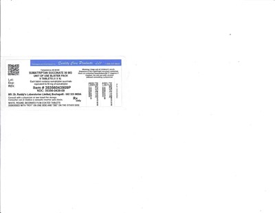 SumatriptanSuccinate50mgDrReddys.jpg Image of 50mg Label - SumatriptanSuccinate50mgDrReddys