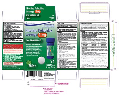nicotine-fig4.jpg PACKAGE LABEL.PRINCIPAL DISPLAY PANEL- 4 mg (24 Lozenges, Container Carton Label) - nicotine fig4