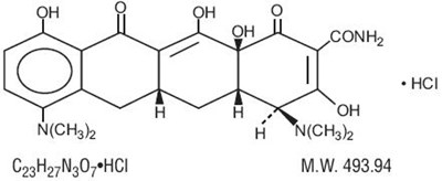 Chemical Structure - minocycline str