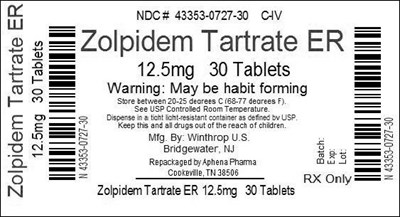 43353-727.jpg Bottle Label 12.5mg - 43353 727
