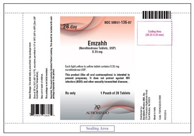 norethindrone-fig2.jpg PACKAGE LABEL-PRINCIPAL DISPLAY PANEL - 0.35 mg Pouch Label - norethindrone fig2