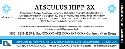 Product Label (Drops Aesculus Hipp Fda)