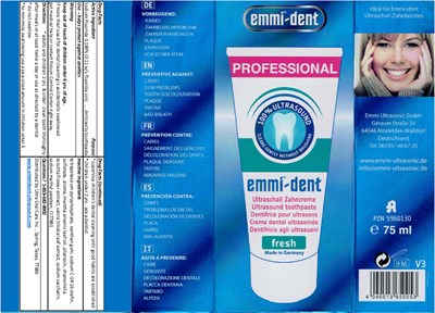 emmi-dent-01.jpg PRINCIPAL DISPLAY PANEL - 75 ml Tube Carton - emmi dent 01