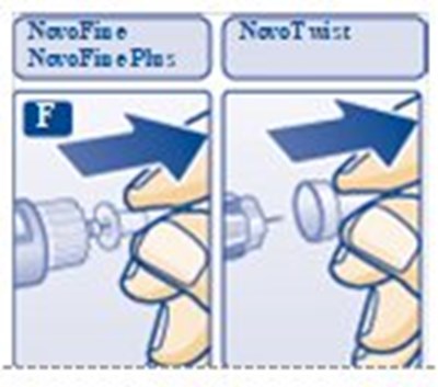 Figure F: Pull Off Inner Needle Cap. (Image 26)
