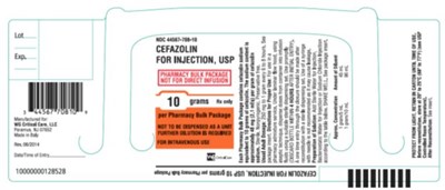 Cefazolin 10 g label - image 02