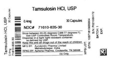 Label - 71610 0835 30