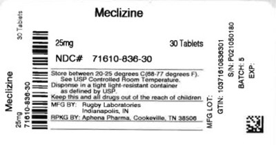Label (71610 0836 30)