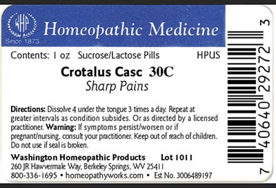 Crotalus Casc Label Example (Crotaluscasc30c1oz Label)
