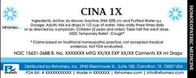 Product Label (Drops Cina Fda)