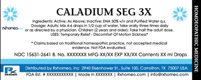 Product Label (Drops Caladium Seg Fda)