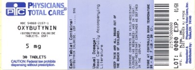 Oxybutynin Chloride Tablets Usp 5 mg  Label (2157)