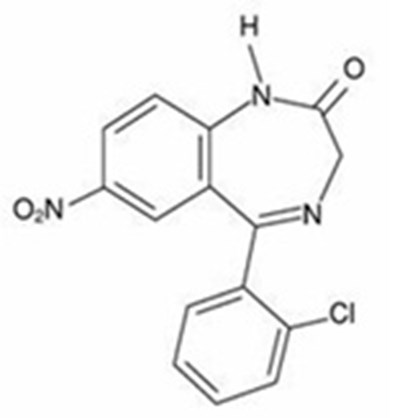 Image Description (Clonazepam Odt Structure)