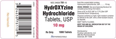 hydroxyzine-10mg-1000ct - Blu 10mg 1000ct