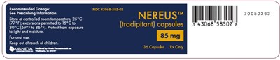 85mg Tradipitant Capsules (Container Label)