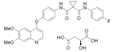 image of chemical structure of COMETRIQ - cometriq chem structure