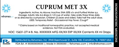 Product Label (Drops Cuprum Met Fda)