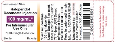 Haloperidol Spl 100 mg Vial